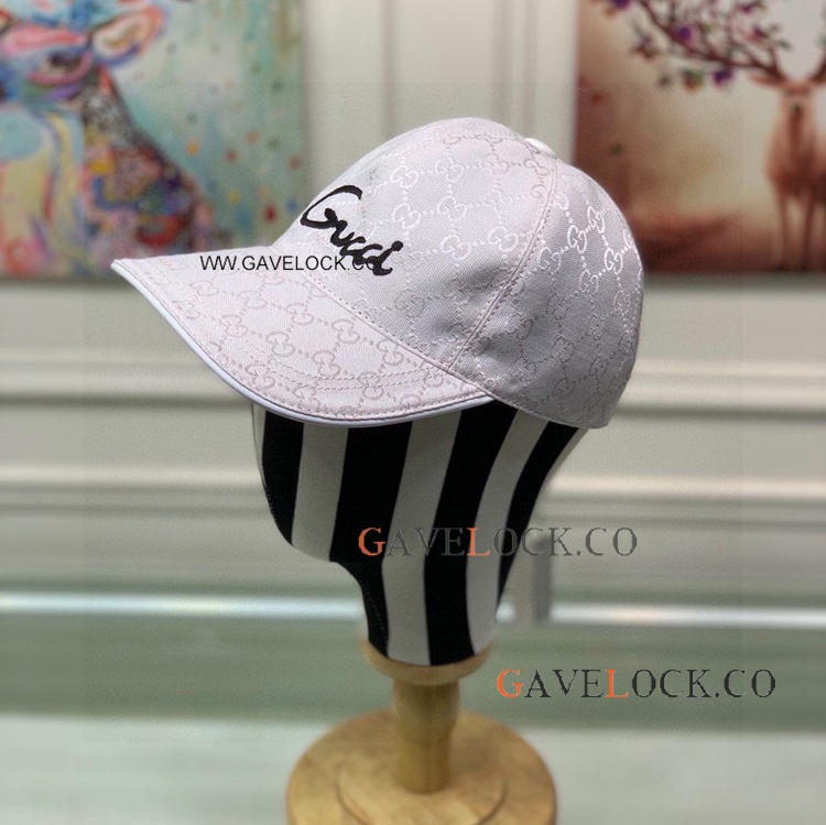 Best Quality GG Canvas Baseball Hat with White